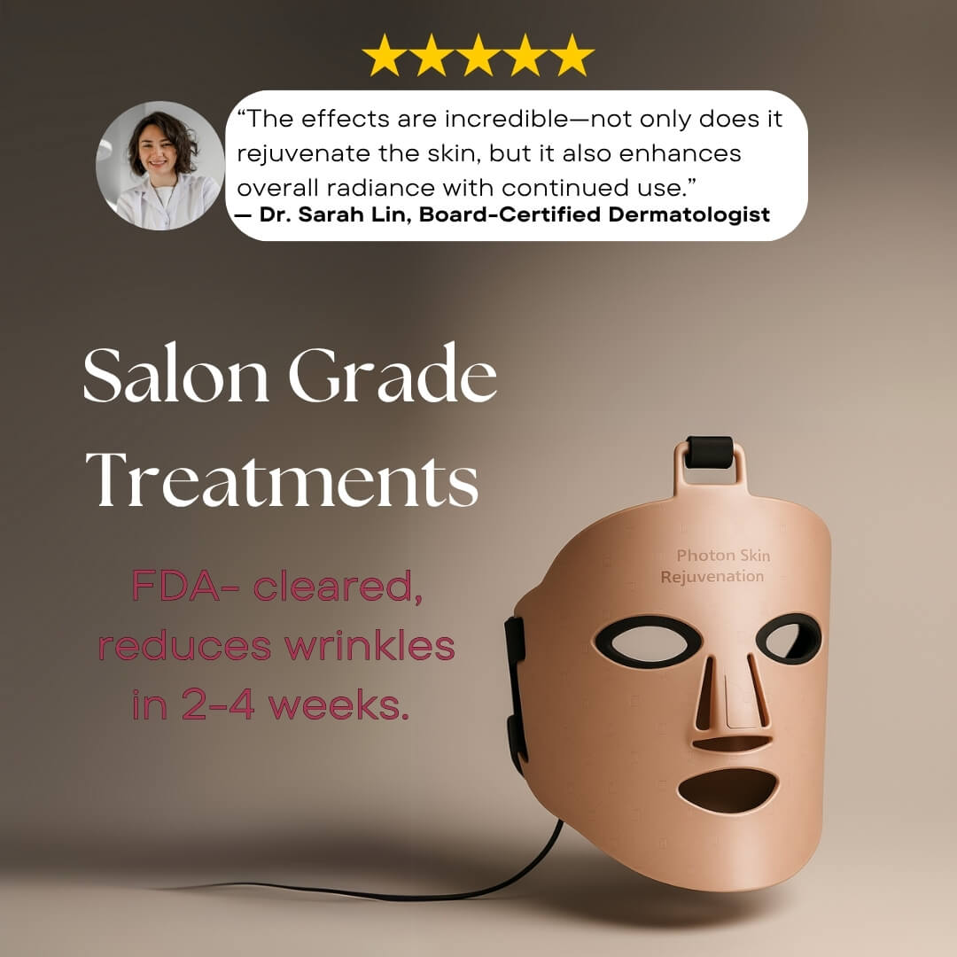 LED Light Therapy Face Mask for Anti-Aging & Acne | Glamiway