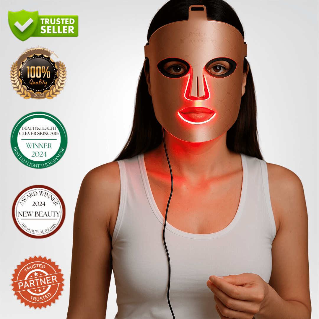LED Light Therapy Face Mask for Anti-Aging & Acne | Glamiway