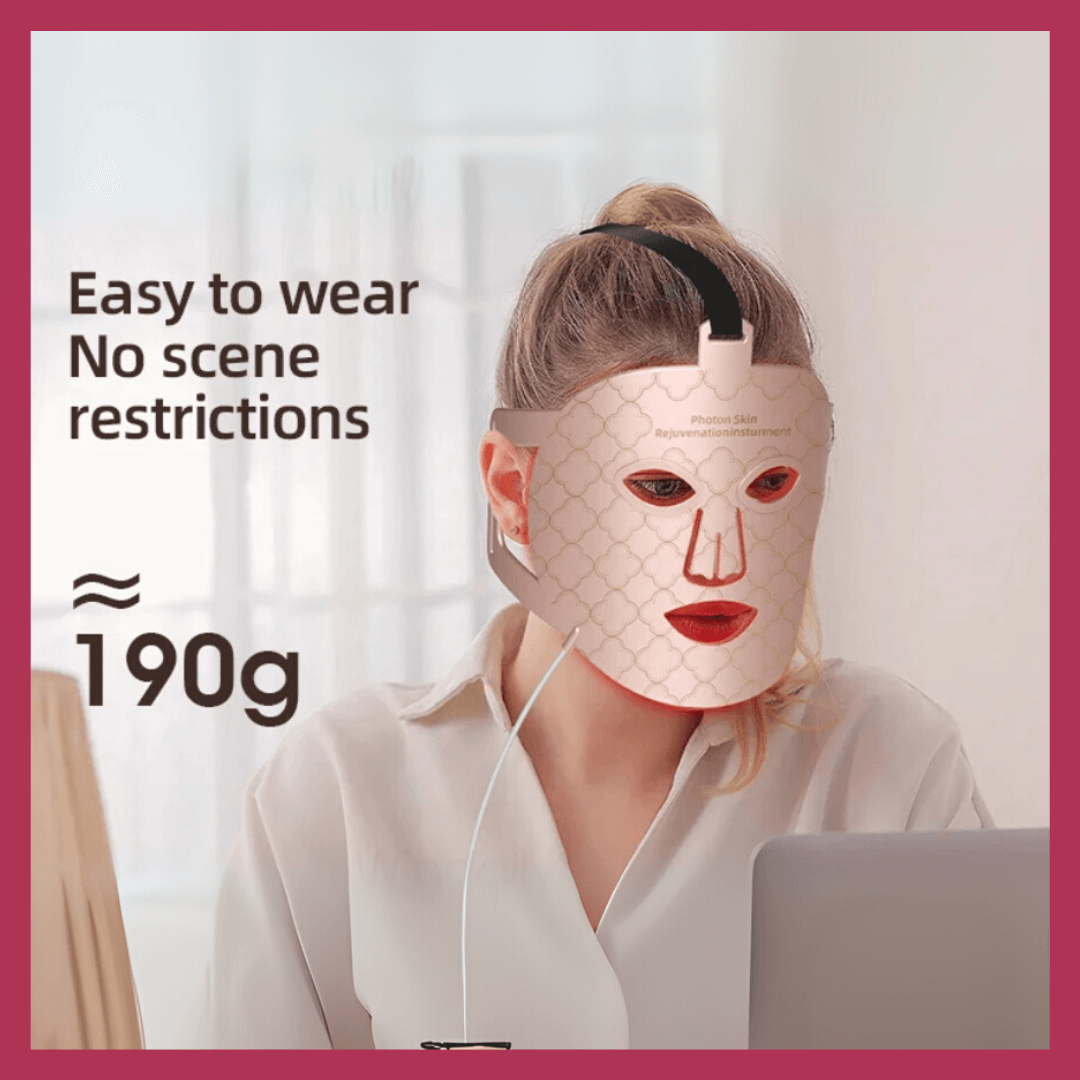 LED Light Therapy Face Mask for Anti-Aging & Acne | Glamiway