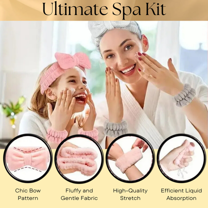 Waterproof Wristbands & Soft Headband Set – Your Daily Skincare Companion