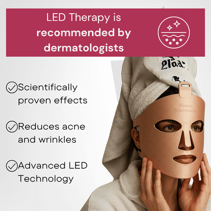 LED Light Therapy Face Mask for Anti-Aging & Acne | Glamiway