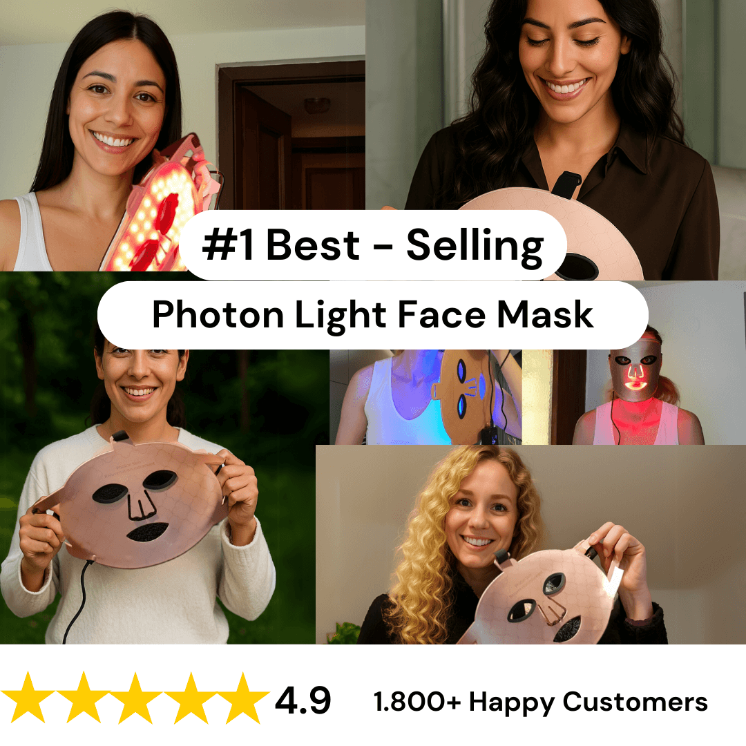 LED Light Therapy Face Mask for Anti-Aging & Acne | Glamiway
