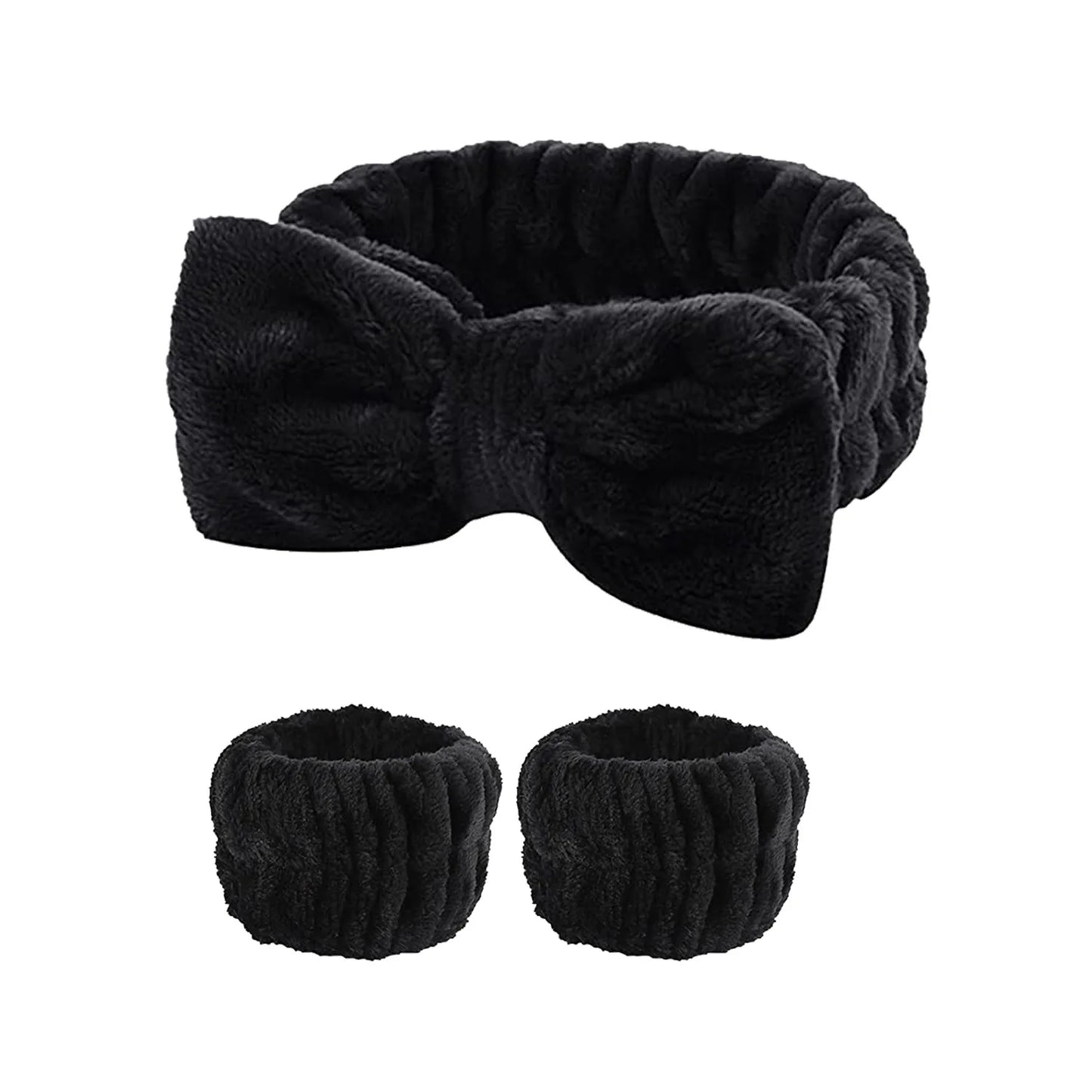 Waterproof Wristbands & Soft Headband Set – Your Daily Skincare Companion